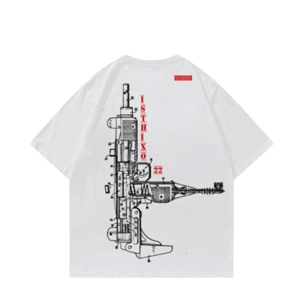 isthixo oversize white t shirt